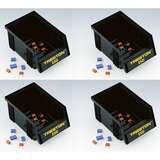 SET OF 4 ESD STACKING BLACK, 6.5"X4.13"X2.95" redirect to product page